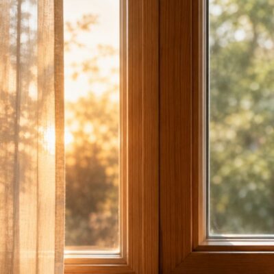 Pelvic floor symptoms come and go after 40 — wooden window frame in shifting natural light — why pelvic floor symptoms fluctuate in midlife women