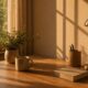 Pelvic floor symptoms worse in afternoon after 40 — wooden desk in warm late afternoon light — why pelvic floor symptoms worsen through the day in midlife women